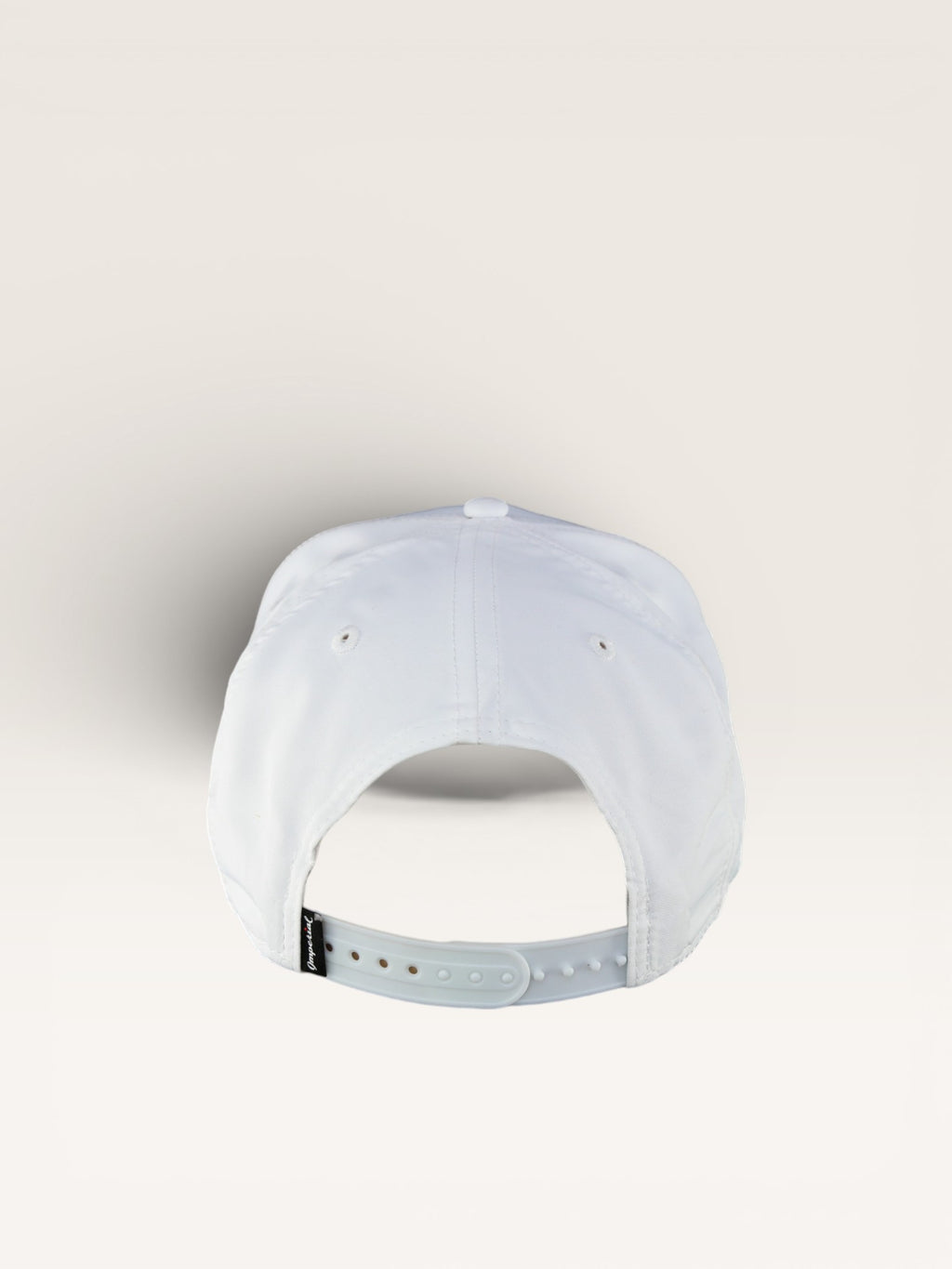 White Cap With Black Icon