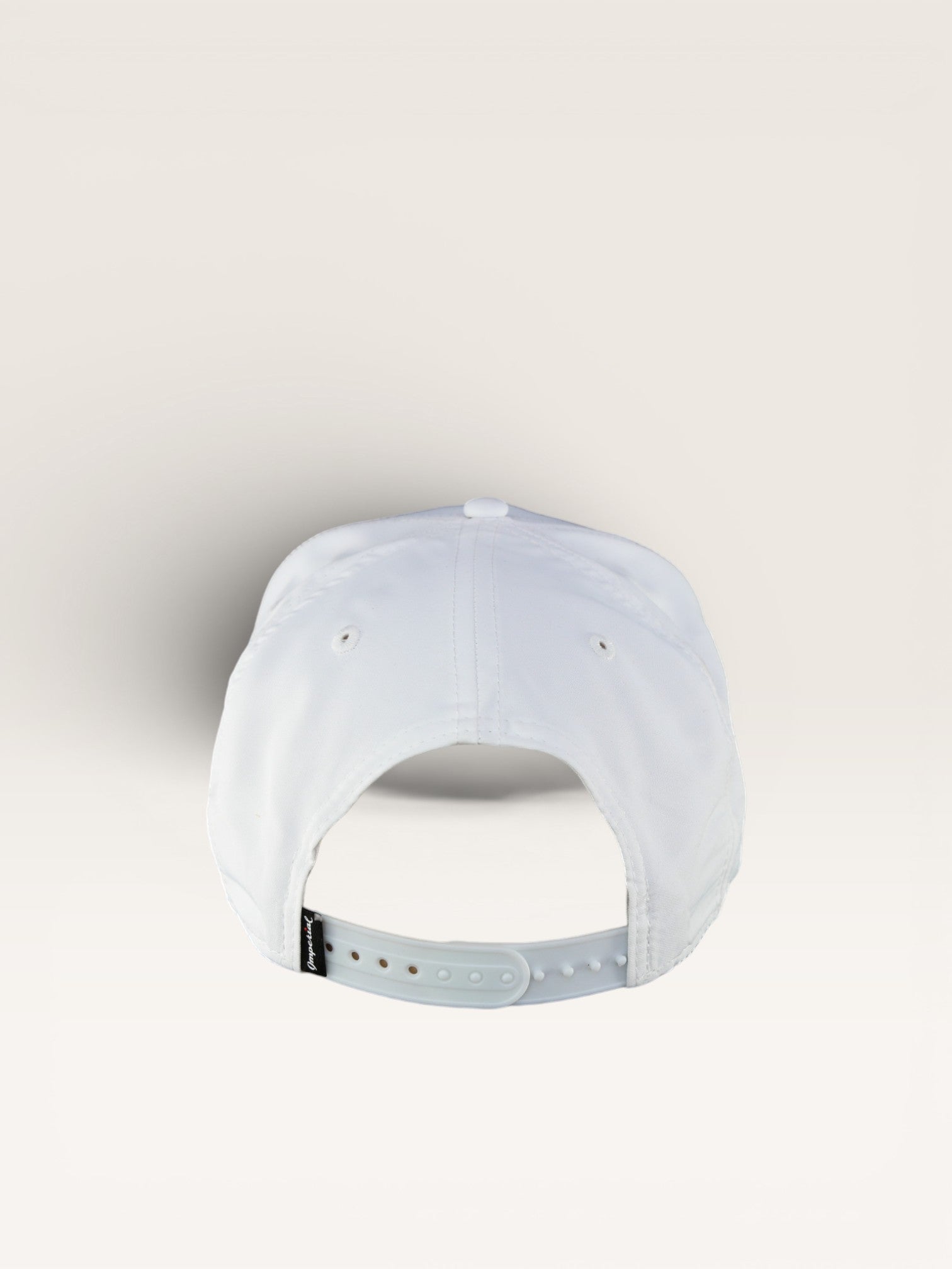 White Cap With Black Icon