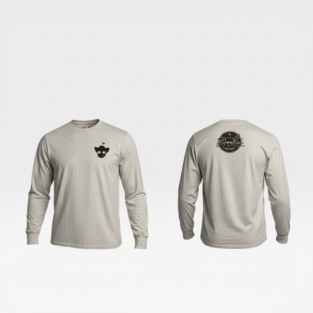Big Reach Grey Icon Long Sleeve Shirt